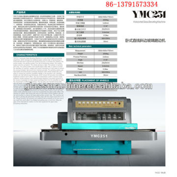 YMC251 - Máquina Beveler de Linha Reta de Vidro de 8 Rodas